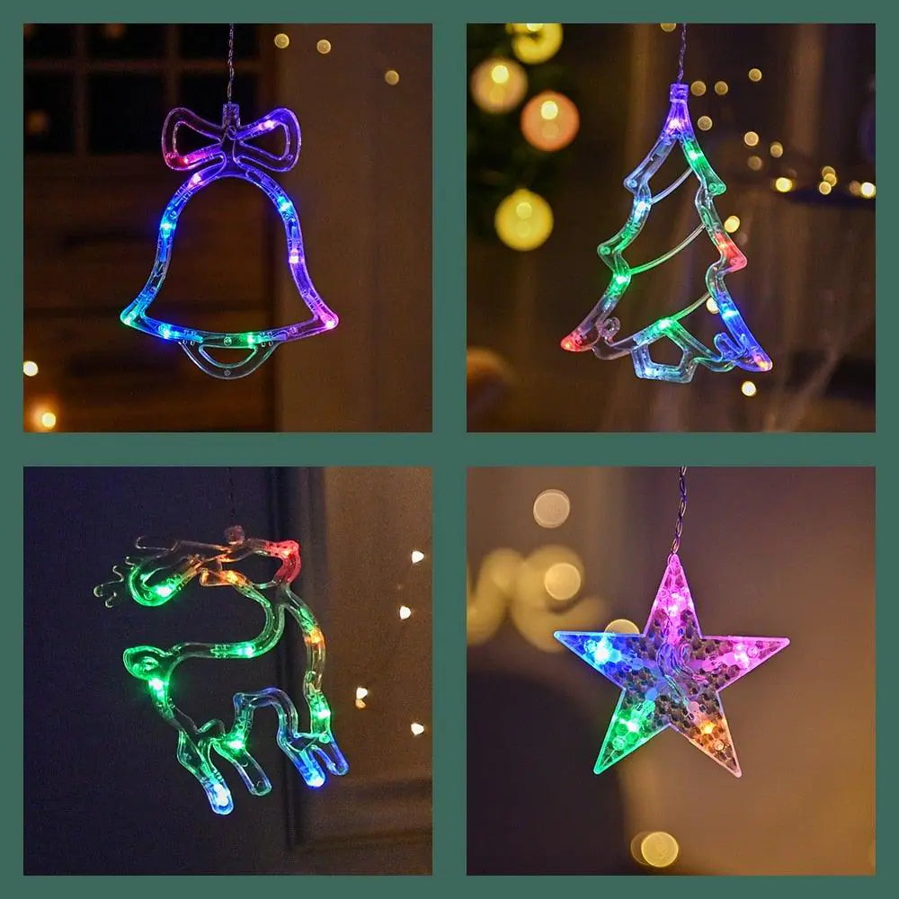 Christmas LED Curtain Fairy String Lights For Home - Lumiluxora