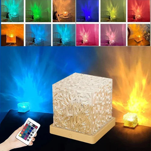 LumiLuxora Water Crystal Lamp